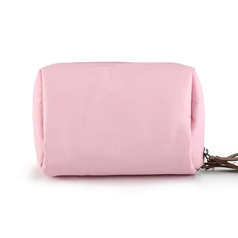 2024 New Women Cosmetic Bag Solid Color Korean Style Makeup Bag Pouch Toiletry Bag Waterproof Makeup Organizer Case Luxury Bag