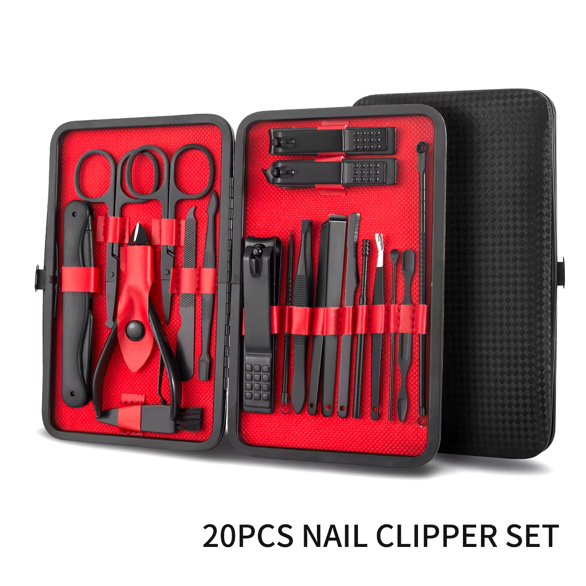 7-20 Pcs Manicure Set Stainless Steel Nail Clippers Beauty Tool Portable Set Professional Grooming Kits, Travel Nail Kit