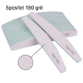 5/10Pcs Professional Nail File 150/180 Sandpaper Strong Thick Nail Files Sanding Half Moon Lime Nail Accessories and Tools