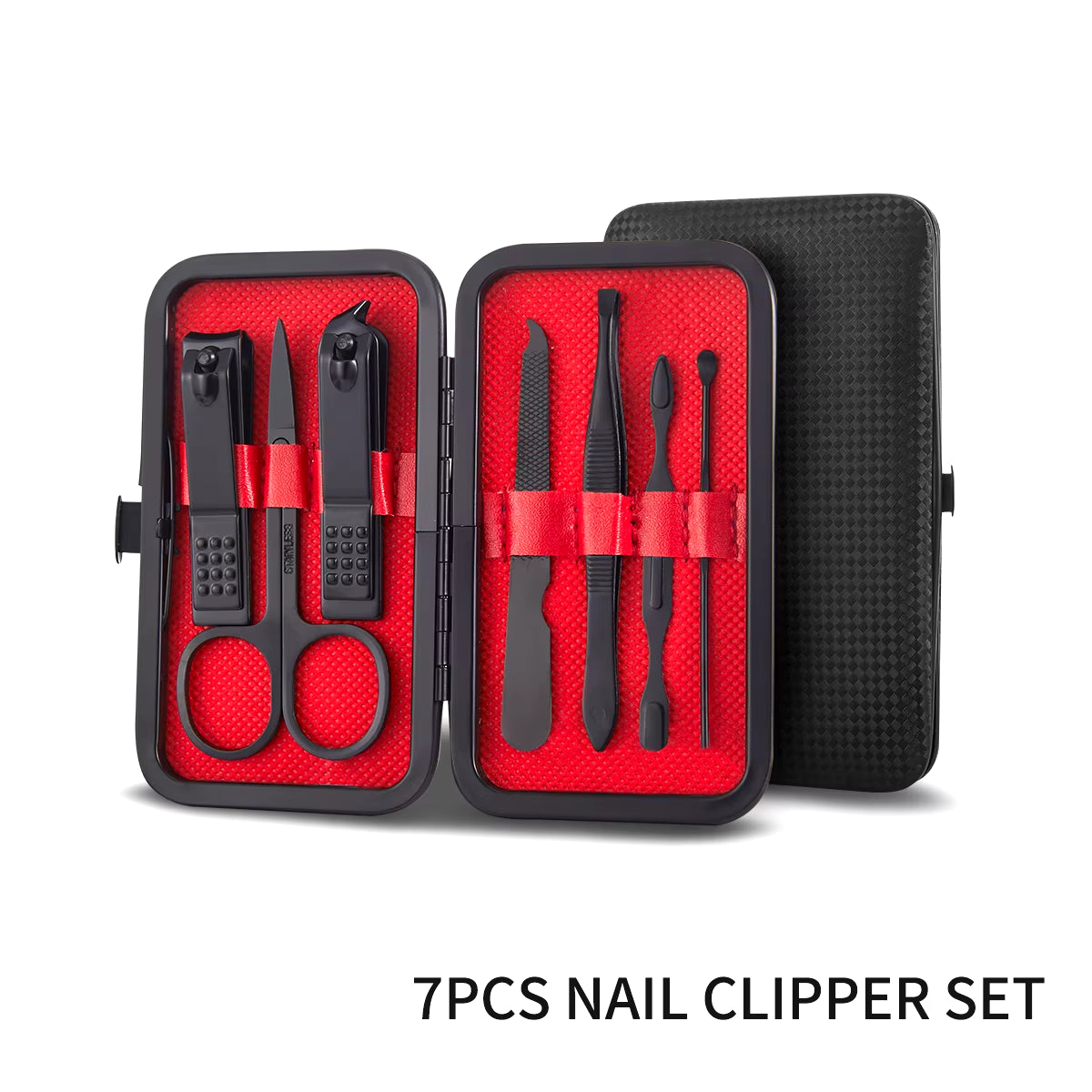 7-20 Pcs Manicure Set Stainless Steel Nail Clippers Beauty Tool Portable Set Professional Grooming Kits, Travel Nail Kit